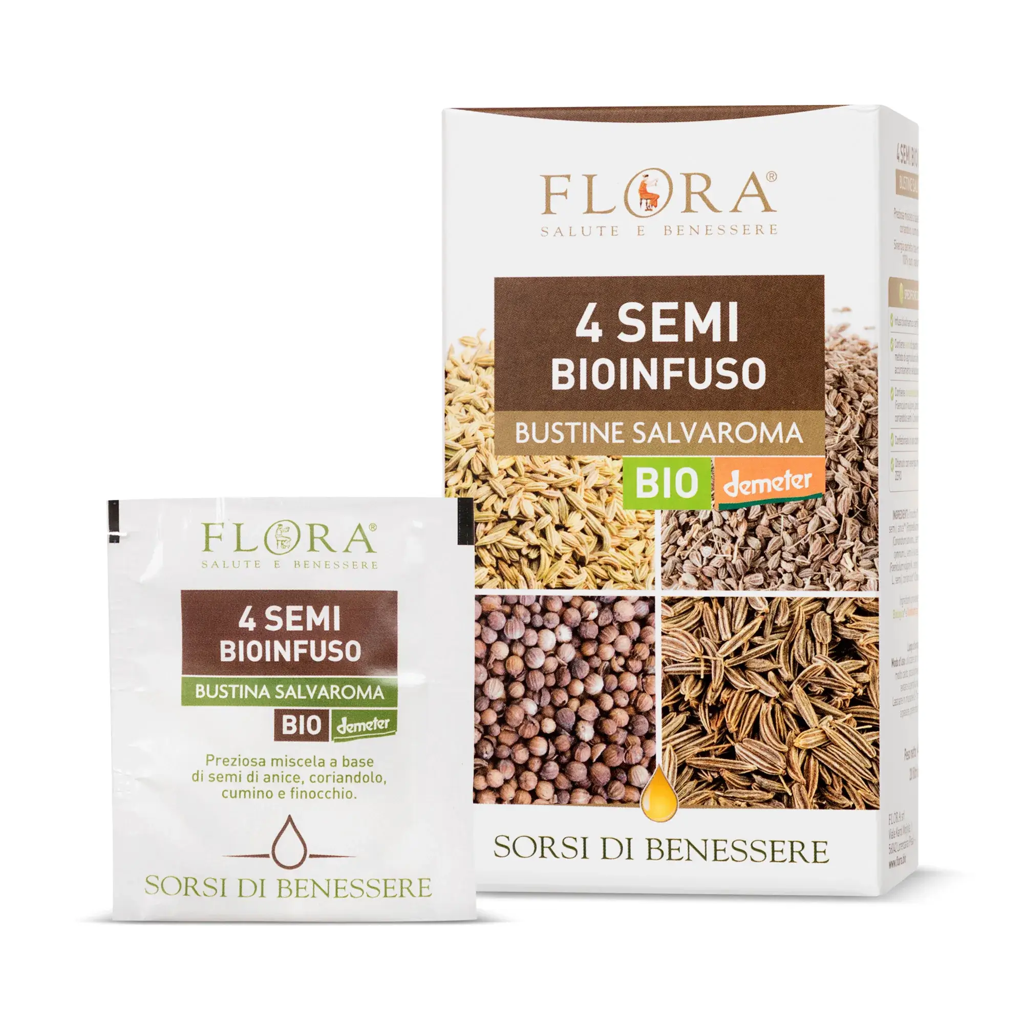 FLORA BioInfuso 4 Semi 20 filtri