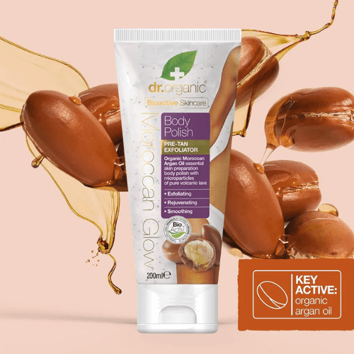 Dr. Organic Moroccan Glow Esfoliante Pre-Abbronzatura 200ml